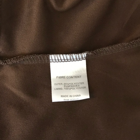 Princess Polly Women’s 10 Chocolate Brown Mesh LS Tie Back Crop Top NWOT - Picture 15 of 16